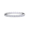 Eternity Band Wedding Ring in 14k White Gold with Round Natural Diamond at Gabriel & Co.