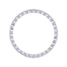 Eternity Band Wedding Ring in 14k White Gold with Round Natural Diamond at Gabriel & Co.