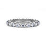Eternity Band Wedding Ring in 14k White Gold with Round Natural Diamond at Gabriel & Co.