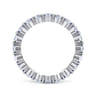 Eternity Band Wedding Ring in 14k White Gold with Round Natural Diamond at Gabriel & Co.