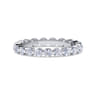 Eternity Band Wedding Ring in 14k White Gold with Round Natural Diamond at Gabriel & Co.