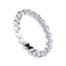 Eternity Band Wedding Ring in 14k White Gold with Round Natural Diamond at Gabriel & Co.