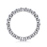 Eternity Band Wedding Ring in 14k White Gold with Round Natural Diamond at Gabriel & Co.