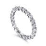 Eternity Band Wedding Ring in 14k White Gold with Round Natural Diamond at Gabriel & Co.