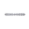 Eternity Band Wedding Ring in 14k White Gold with Round Natural Diamond at Gabriel & Co.