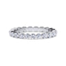 Eternity Band Wedding Ring in 14k White Gold with Round Natural Diamond at Gabriel & Co.