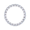 Eternity Band Wedding Ring in 14k White Gold with Round Natural Diamond at Gabriel & Co.