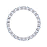 Eternity Band Wedding Ring in 14k White Gold with Round Natural Diamond at Gabriel & Co.