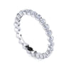 Eternity Band Wedding Ring in 14k White Gold with Round Natural Diamond at Gabriel & Co.