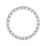 Eternity Band Wedding Ring in 14k White Gold with Round Natural Diamond at Gabriel & Co.