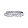 Eternity Band Wedding Ring in 14k White Gold with Round Natural Diamond at Gabriel & Co.