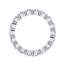 Eternity Band Wedding Ring in 14k White Gold with Round Natural Diamond at Gabriel & Co.