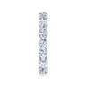 Eternity Band Wedding Ring in 14k White Gold with Round Natural Diamond at Gabriel & Co.