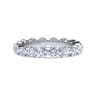 Eternity Band Wedding Ring in 14k White Gold with Round Natural Diamond at Gabriel & Co.
