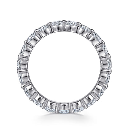 Devinne - 14K White Gold Single Prong Diamond Eternity Band