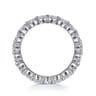 Eternity Band Wedding Ring in 14k White Gold with Round Natural Diamond at Gabriel & Co.