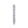 Eternity Band Wedding Ring in 14k White Gold with Round Natural Diamond at Gabriel & Co.