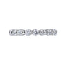 Eternity Band Wedding Ring in 14k White Gold with Round Natural Diamond at Gabriel & Co.