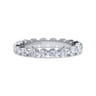 Eternity Band Wedding Ring in 14k White Gold with Round Natural Diamond at Gabriel & Co.