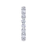 Eternity Band Wedding Ring in 14k White Gold with Round Natural Diamond at Gabriel & Co.