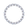 Eternity Band Wedding Ring in 14k White Gold with Round Natural Diamond at Gabriel & Co.