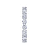 Eternity Band Wedding Ring in 14k White Gold with Round Natural Diamond at Gabriel & Co.