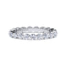 Eternity Band Wedding Ring in 14k White Gold with Round Natural Diamond at Gabriel & Co.