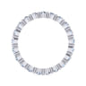 Eternity Band Wedding Ring in 14k White Gold with Round Natural Diamond at Gabriel & Co.