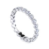Eternity Band Wedding Ring in 14k White Gold with Round Natural Diamond at Gabriel & Co.