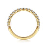 Straight Wedding Ring in 14k Yellow Gold with Round Natural Diamond at Gabriel & Co.