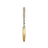 Straight Wedding Ring in 14k Yellow Gold with Round Natural Diamond at Gabriel & Co.