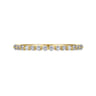 Straight Wedding Ring in 14k Yellow Gold with Round Natural Diamond at Gabriel & Co.