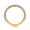 Straight Wedding Ring in 14k Yellow Gold with Round Natural Diamond at Gabriel & Co.