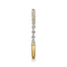 Straight Wedding Ring in 14k Yellow Gold with Round Natural Diamond at Gabriel & Co.
