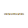 Straight Wedding Ring in 14k Yellow Gold with Round Natural Diamond at Gabriel & Co.