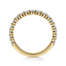 Straight Wedding Ring in 14k Yellow Gold with Round Natural Diamond at Gabriel & Co.