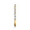 Straight Wedding Ring in 14k Yellow Gold with Round Natural Diamond at Gabriel & Co.