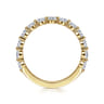 Straight Wedding Ring in 14k Yellow Gold with Round Natural Diamond at Gabriel & Co.
