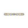 Straight Wedding Ring in 14k Yellow Gold with Round Natural Diamond at Gabriel & Co.