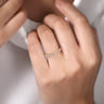 Straight Wedding Ring in 14k Yellow Gold with Round Natural Diamond at Gabriel & Co.