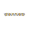 Straight Wedding Ring in 14k Yellow Gold with Round Natural Diamond at Gabriel & Co.