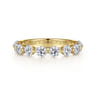 Straight Wedding Ring in 14k Yellow Gold with Round Natural Diamond at Gabriel & Co.
