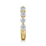 Straight Wedding Ring in 14k Yellow Gold with Round Natural Diamond at Gabriel & Co.