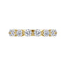 Straight Wedding Ring in 14k Yellow Gold with Round Natural Diamond at Gabriel & Co.