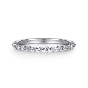 Devinne - Platinum Single Prong Diamond Anniversary Band