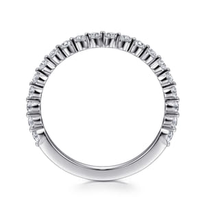Devinne - Platinum Single Prong Diamond Anniversary Band