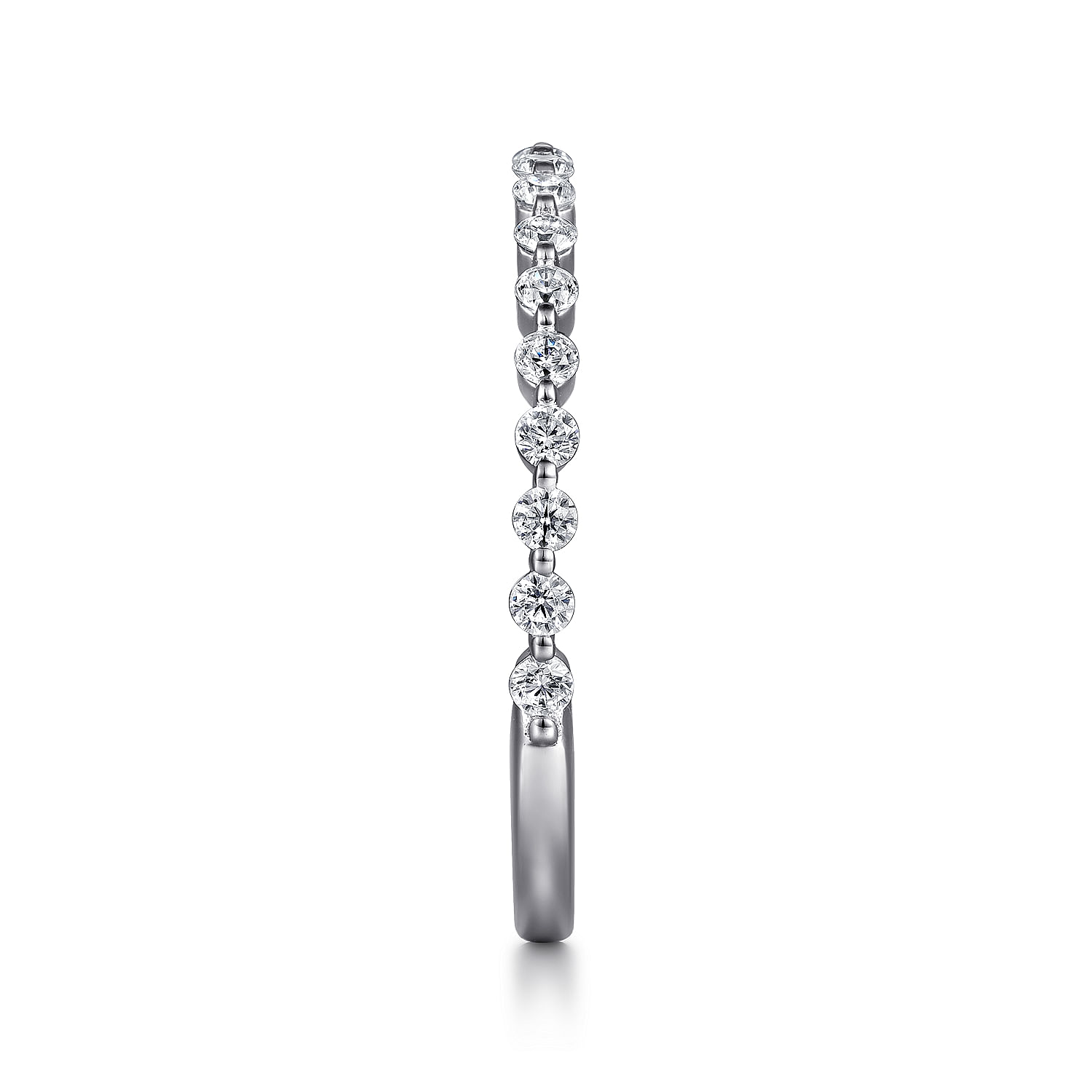 Devinne - Platinum Single Prong Diamond Anniversary Band