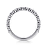 Straight Wedding Ring in Platinum with Round Natural Diamond at Gabriel & Co.
