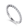 Straight Wedding Ring in Platinum with Round Natural Diamond at Gabriel & Co.