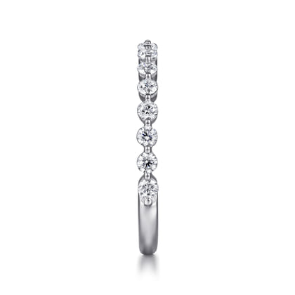 Devinne - Platinum Single Prong Diamond Anniversary Band